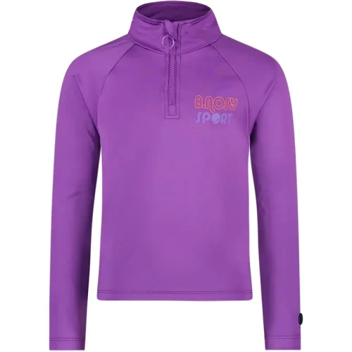 B.Nosy Meisjes shirt met rits b.active electric grape