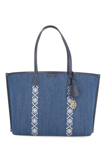 Tory Burch Totes & shoppers – Perry Triple Tote Shopping Bag in blauw