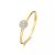 Isabel Bernard Ringen – Isabel Bernard Baguette damen Ring 585 Gold IB3300 in gold