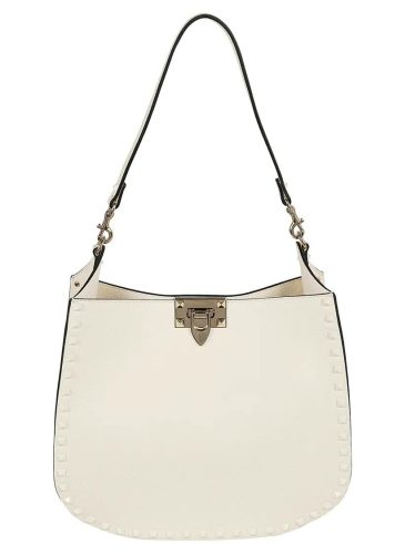 VALENTINO Shoppers – Rockstud Hobo Bag in wit