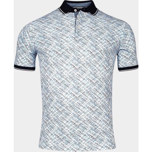 Baileys Polo korte mouw poloshirt pique allover print 415271/66