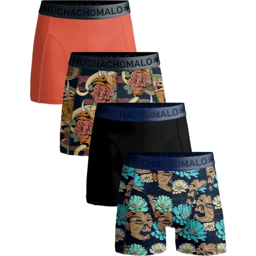 Muchachomalo Heren 4-pack boxershorts leafs lick it