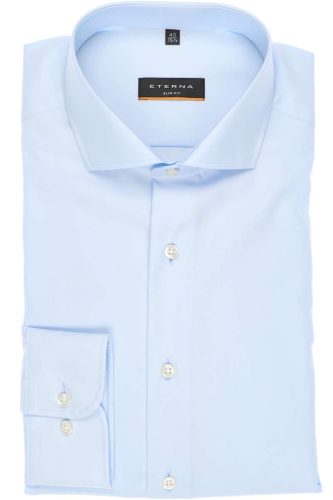 ETERNA Slim Fit Overhemd lichtblauw, Effen