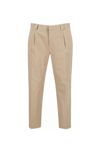 Alberto Tapered Fit Broek beige, Effen