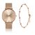 Dameshorloge en armband Amelia Parker Gold Sky