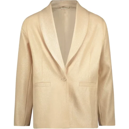 Like Flo Meisjes blazer jasje metallic crepe –