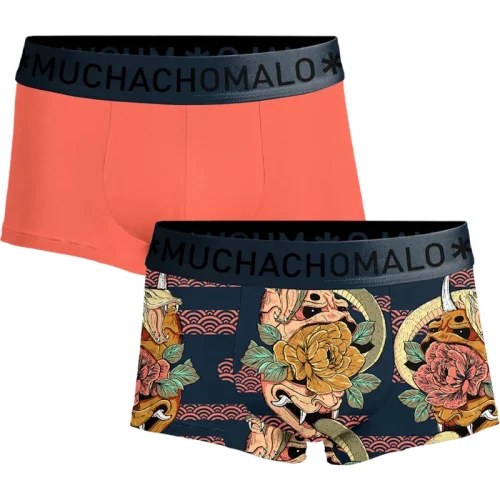 Muchachomalo Heren 2-pack trunks leafs lick it