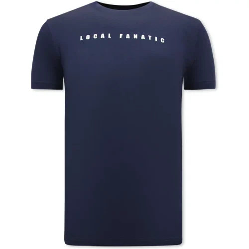 Local Fanatic Cartoon t-shirt navy