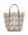 J.W.Anderson Totes & shoppers – Double Logo Print Canvas Tote Bag in beige