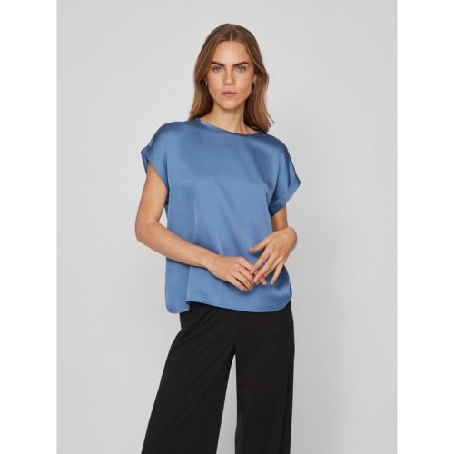 Vila Viellette s/s satin top/su noos