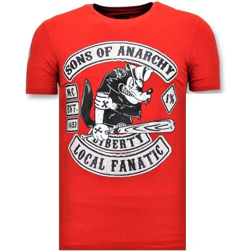 Local Fanatic T-shirt met opdruk sons of anarchy print