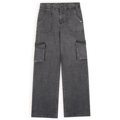 NoBell Meiden jeans cargo wide fit susy jet