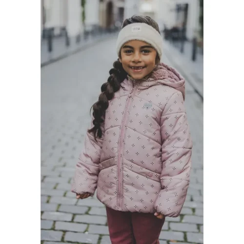 Looxs Revolution Winterjas little lila fantasy voor meisjes in de kleur