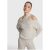 Alix The Label Ladies knitted bull jaquart crossover neck pullover ecru