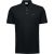 No Excess Polo korte mouw pique garment dyed black