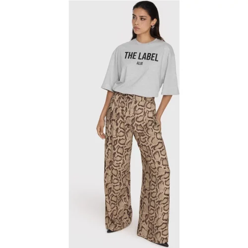 Alix The Label 2412114972 snake twill pants