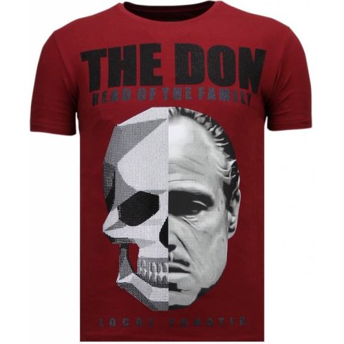 Local Fanatic The don skull rhinestone t-shirt