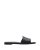 Alexander McQueen Sandalen – Flat Leather Slide Sandal in zwart