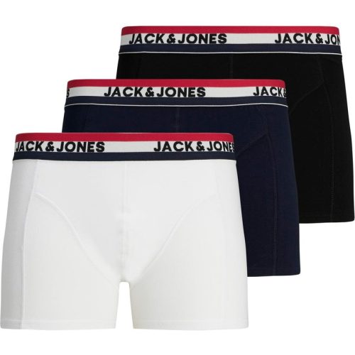 Jack & Jones Heren boxershorts trunks jacwaistband effen 3-pack