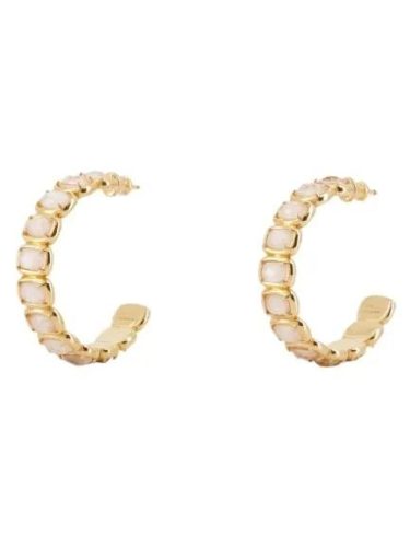 Ivi Oorbellen – Medium Toy Earring – Gold Crystal – Or in gold