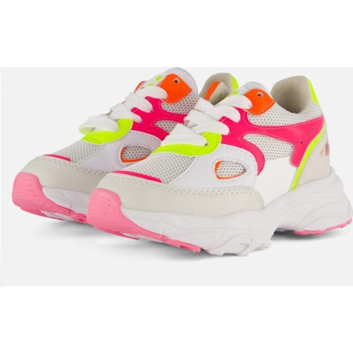 Muyters Muyters Neon Sneakers wit Synthetisch