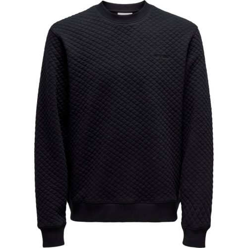 Only & Sons Onsadler reg quilt crew neck sweat –