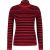 Red Button Top srb4068 roll neck black/red