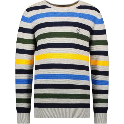 B.Nosy Jongens gebreide sweater multi color stripe melee