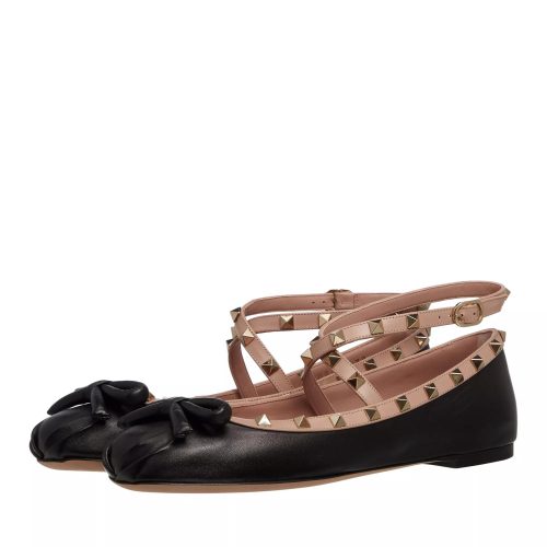 Valentino Garavani Loafers – Ballerina Rockstud in zwart