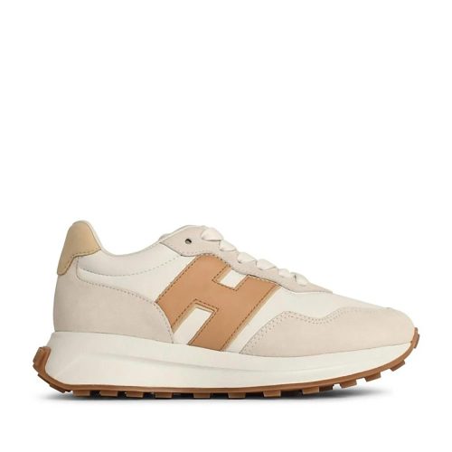 Hogan Low-Top Sneakers – ‘H641’ Beige Leather Sneakers in beige