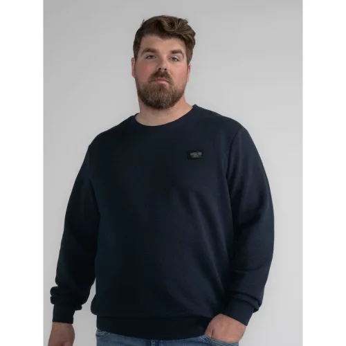 Petrol Industries Heren sweater m-3040-swr3320 5120 sky captain