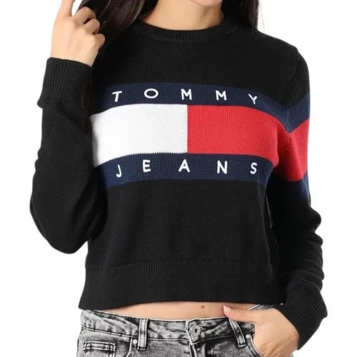 Tommy Hilfiger Center flag jersey mujer