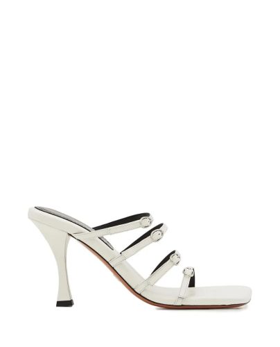 Proenza Schouler Sandalen – 95mm Leather Sandals in wit