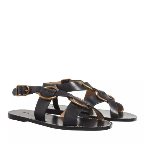 Polo Ralph Lauren Sandalen – Plo Rng Flat Sandal in zwart