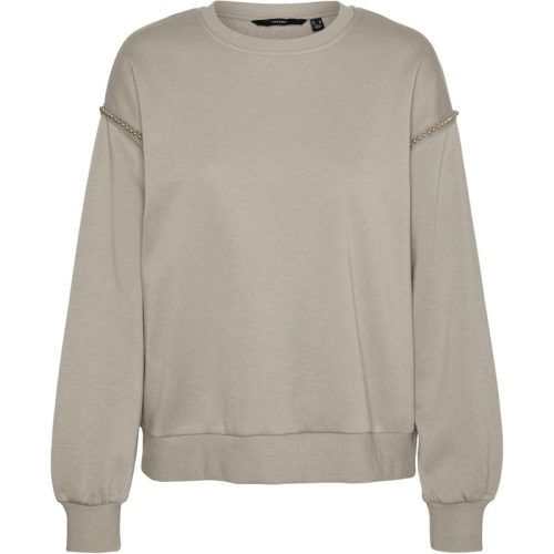 Vero Moda Vmdaisy pearl sweat jrs boo ga taupe