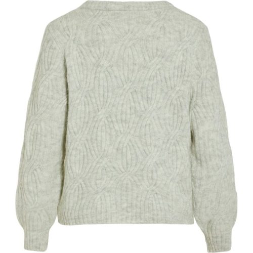 Vila Viella ls o-neck knit toppb licht