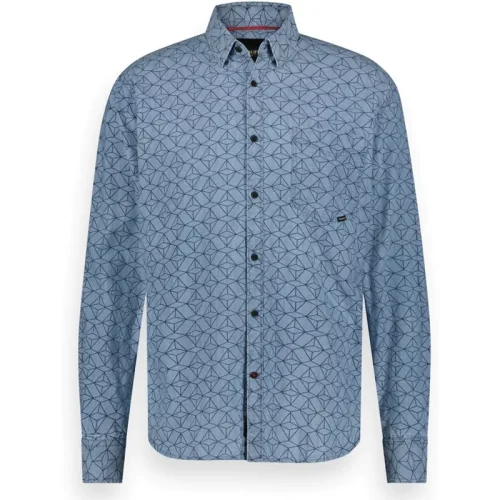 Twinlife Men shirt chambray