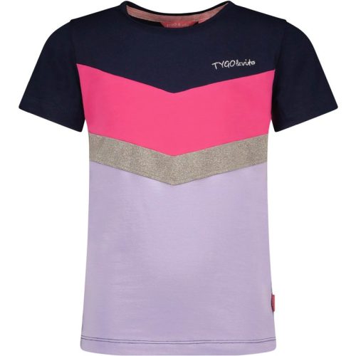 TYGO & vito Meisjes t-shirt colorblock navy