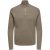 Only & Sons Onsphil reg 12 struc half zip knit taupe