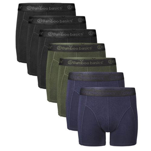 Bamboo Basics Boxershorts 7Pack Bamboo 3Black+2Navy+2Army   L