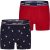 Happy Shorts Kinder boxershorts jongens kerst print 2-pack gingerbread men