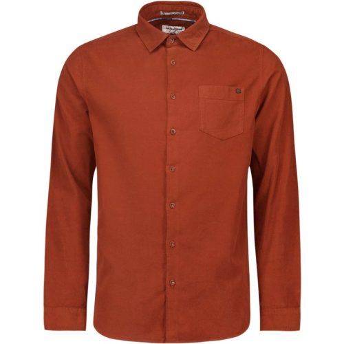 No Excess Shirt corduroy solid rusty