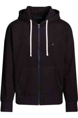 Tommy Hilfiger Regular Fit Sweatshirt ritssluitingzwart, Effen