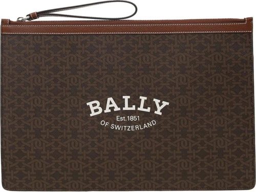 Bally Crossbody bags – Bollis Logo Large Clutch Bag in bruin