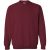 Gildan Unisex adult sweatshirt met zware mouwenhals