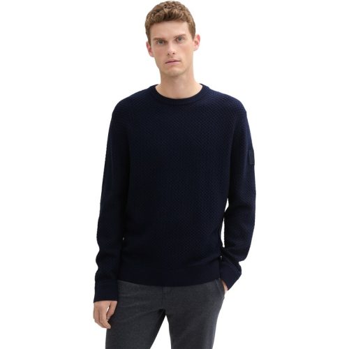 Tom Tailor Structured crewneck knit