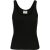 Urban Classics Dames basic geribd organisch tanktopje (verpakking van 2)