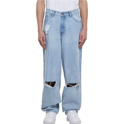 Urban Classics Heren zware knie geknipte baggy jeans