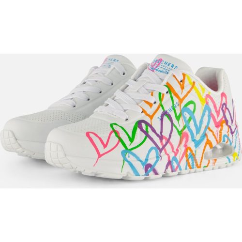 Skechers Skechers Uno Highlight Love Sneakers wit