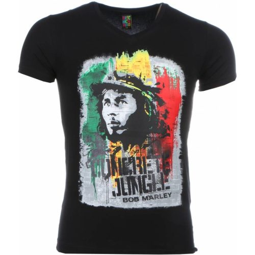 Local Fanatic T-shirt bob marley concrete jungle print